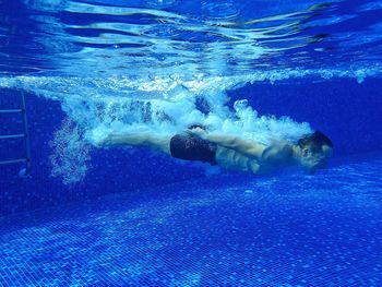 Swimming pool in sea