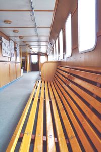 Empty corridor of building