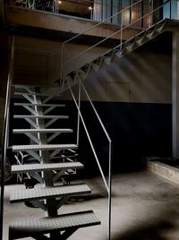 Spiral staircase of building