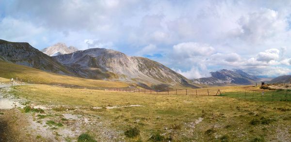 Panoramic view of landscape against sky