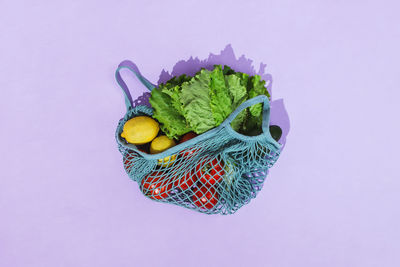 Close-up of fruits in basket