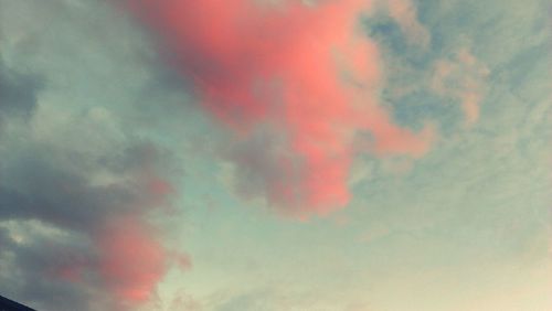 Low angle view of cloudy sky