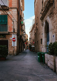 Street amidst buildings in city