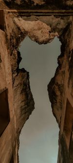 Rock formations against sky