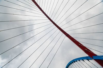 Low angle view of ferris wheel against sky