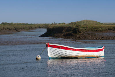 Burham ovary staithe at high tide in september