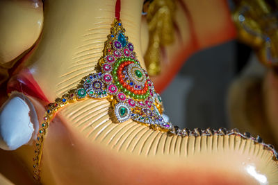 Close-up of ganesha idol