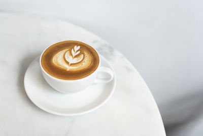 Close-up of coffee on table