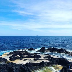 Scenic view of sea against sky