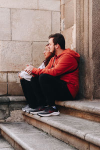 Young man using mobile phone