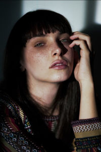 Close-up portrait of young woman 