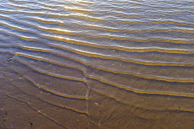 Full frame shot of wet sand