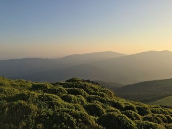 Scenic view of mountains