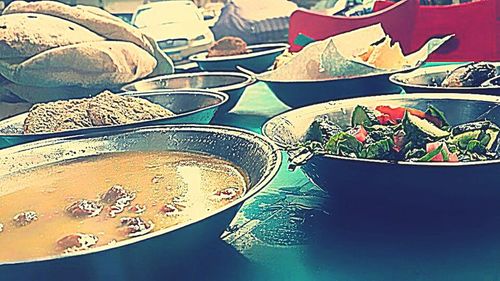 Close-up of multi colored wall