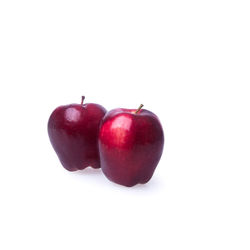 Close-up of apple against white background