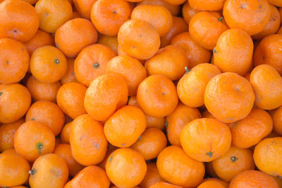 Full frame shot of oranges