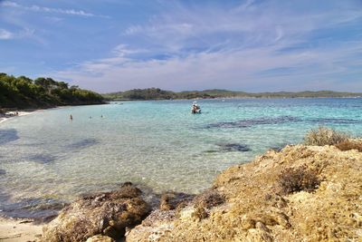Scenic view of sea against sky
