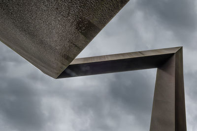 Low angle view of bridge against sky