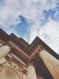 Low angle view of historical building against sky