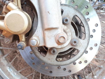 Close-up of machine part