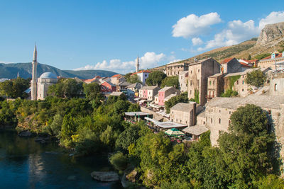 Panoramic view of buildings against sky