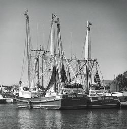 Boats in harbor