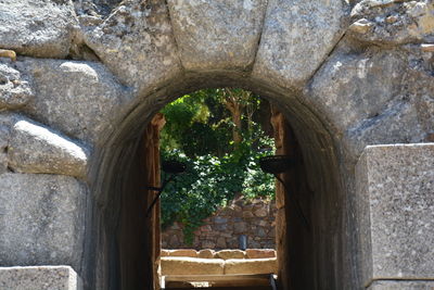 Archway of historical building