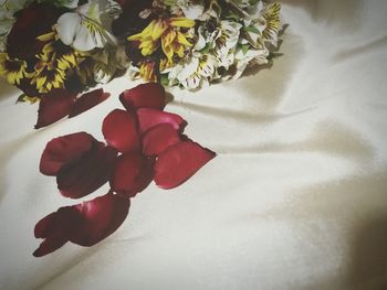 Close-up of flower vase on table