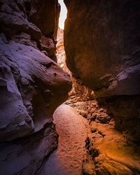 Rock formations in a river