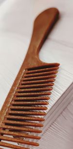 Comb on table