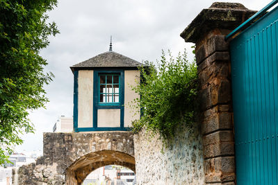 Exterior of old building against sky