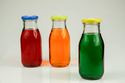 Close-up of drink served on table