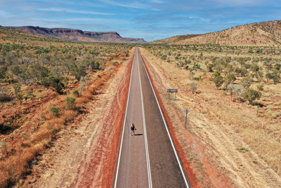 Panoramic view of road passing through landscape