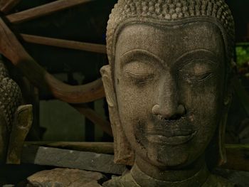 Close-up of statue of buddha