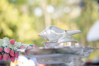 Close-up of dental equipment
