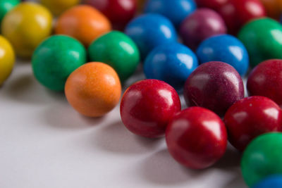 Close-up of multi colored fruits on table