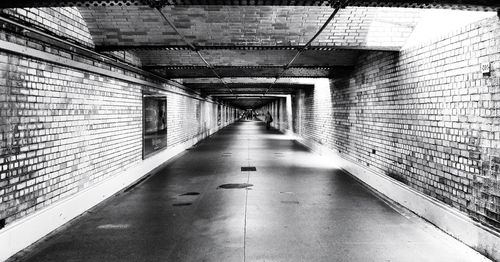 Empty corridor of building