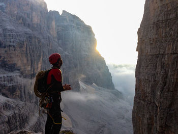 Mountain climber in italy