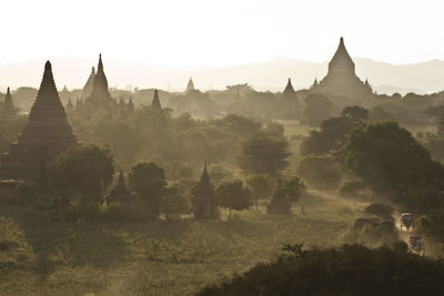 Low angle view of temple