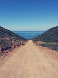 Country road along landscape