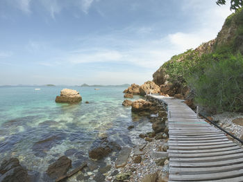 Scenic view of sea against sky