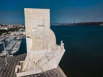 View of bridge over sea