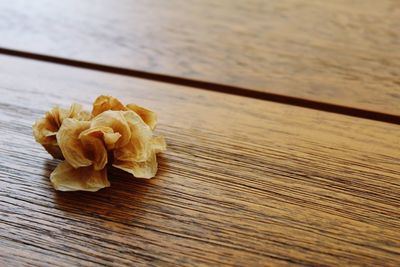 Close-up of flowers on table