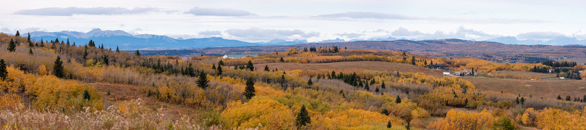 Panoramic view of landscape against sky