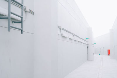White image of building in city