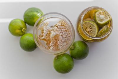 Close-up of fruits on table