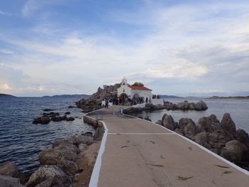 Scenic view of sea against sky