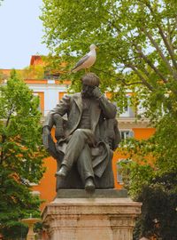 Low angle view of statue