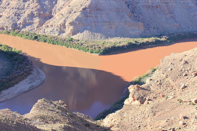 High angle view of mountain