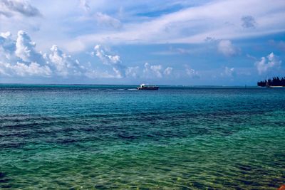 Scenic view of sea against sky